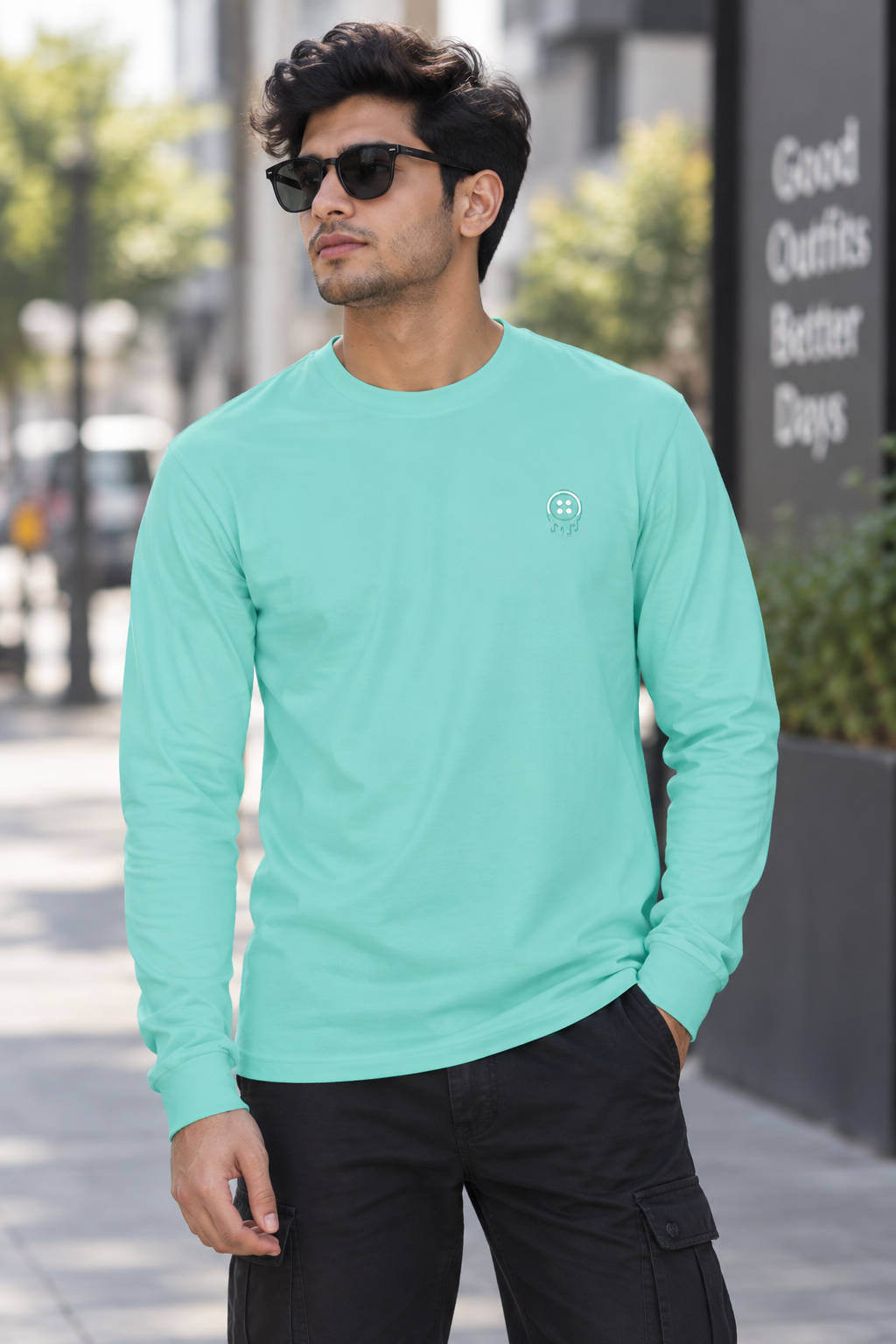 Full Sleeve Sea Green Shirt