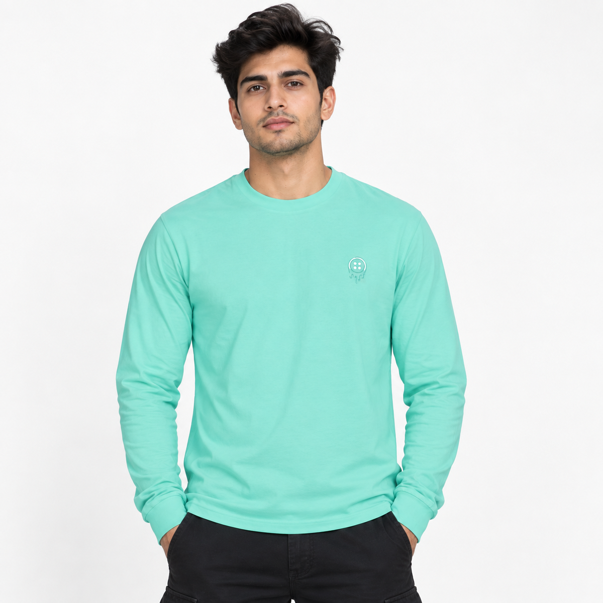 Full Sleeve Sea Green Shirt