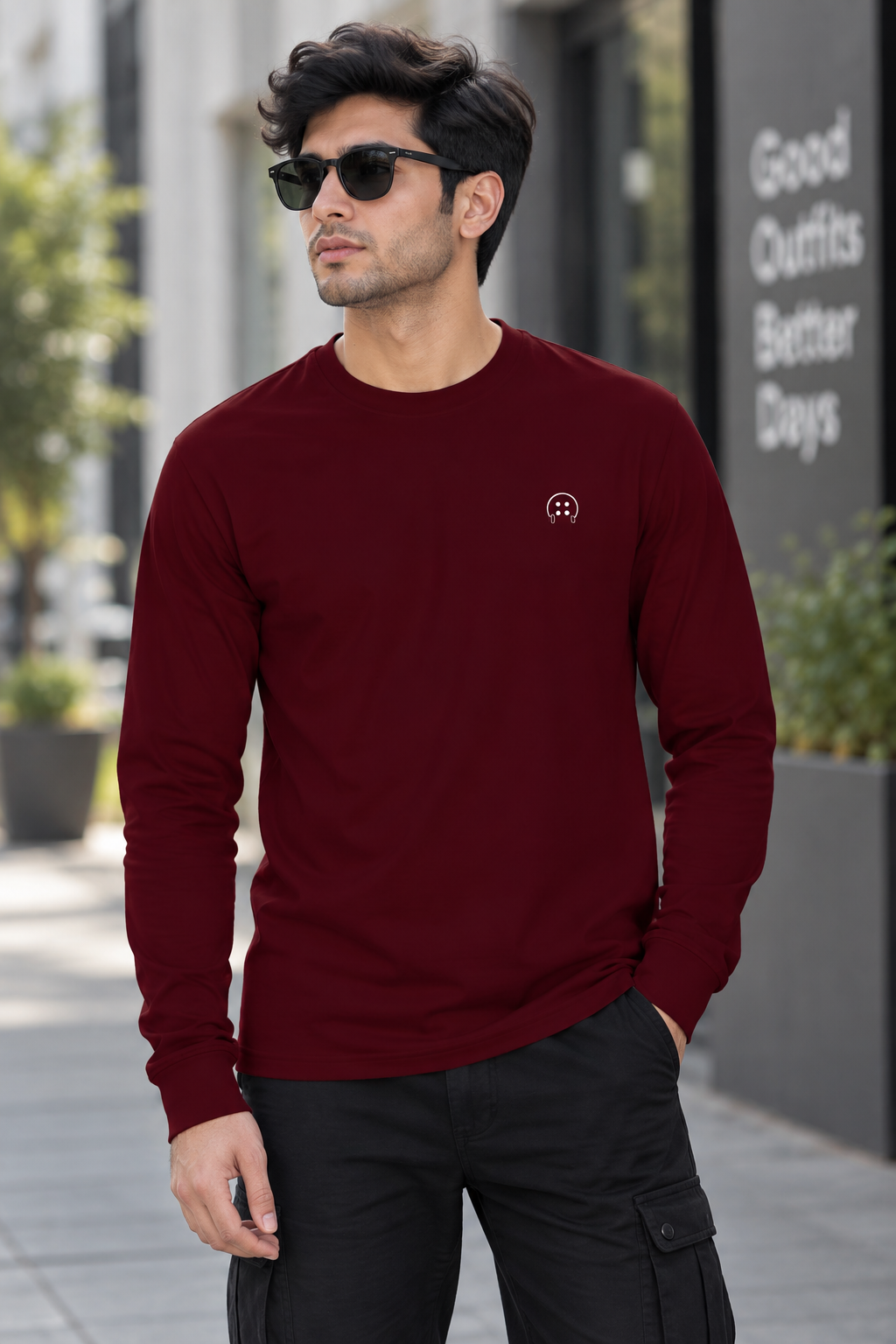 Full Sleeve Maroon Shirt