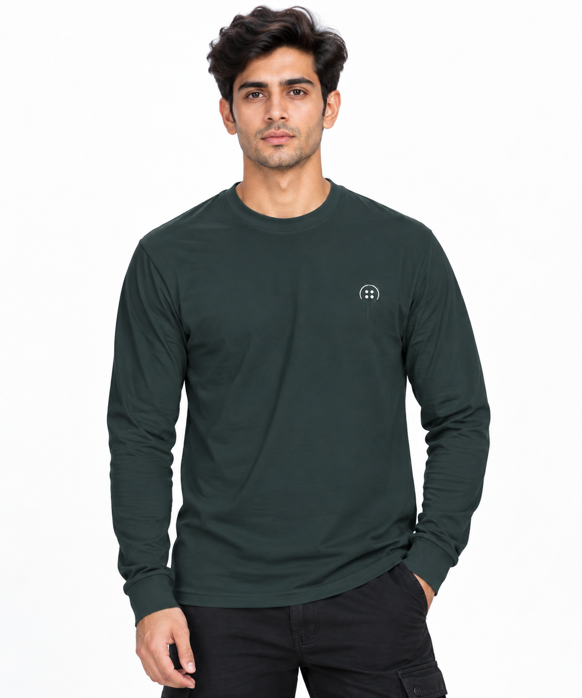 Full Sleeve Cyan Shirt