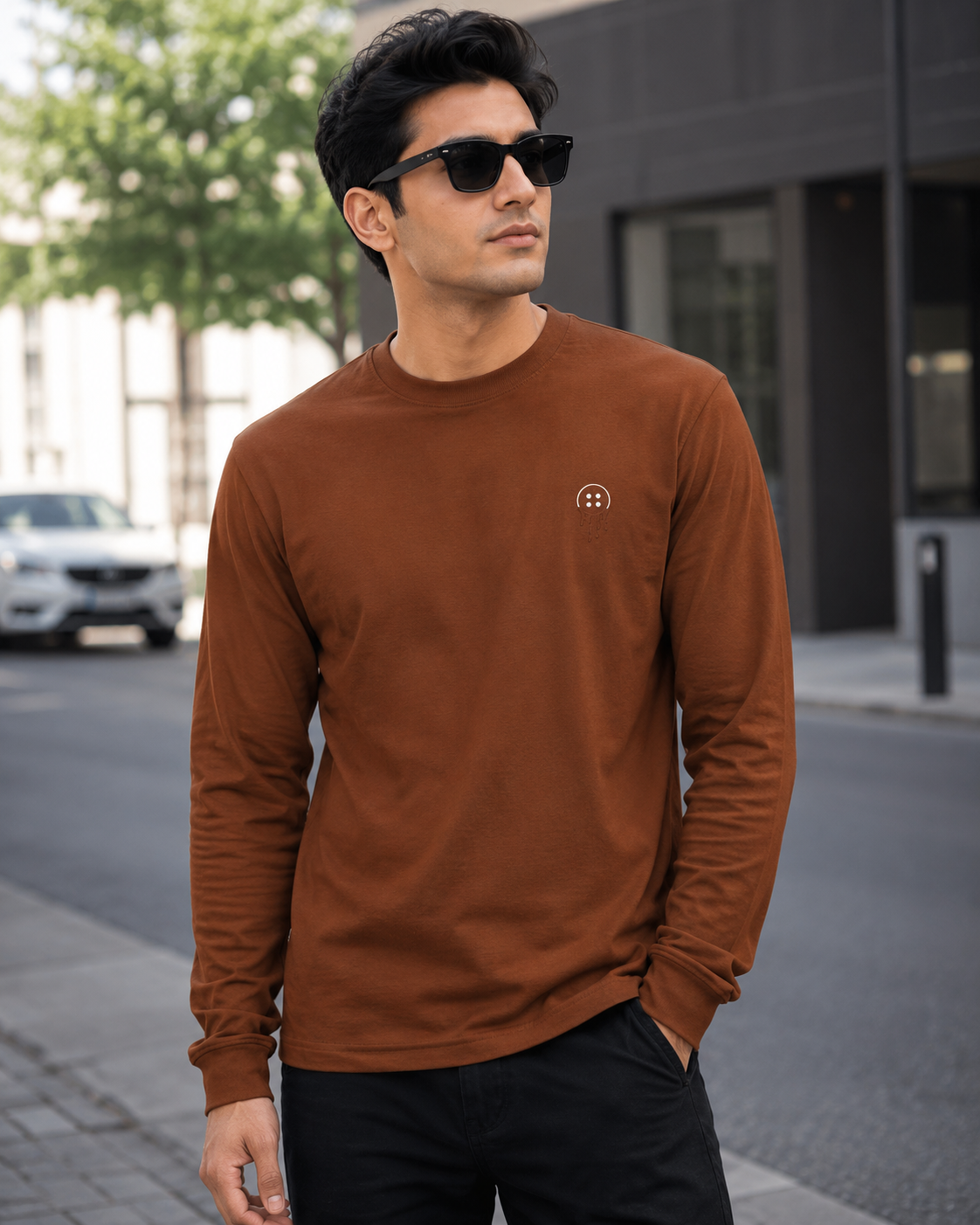 Full Sleeve Brown Shirt
