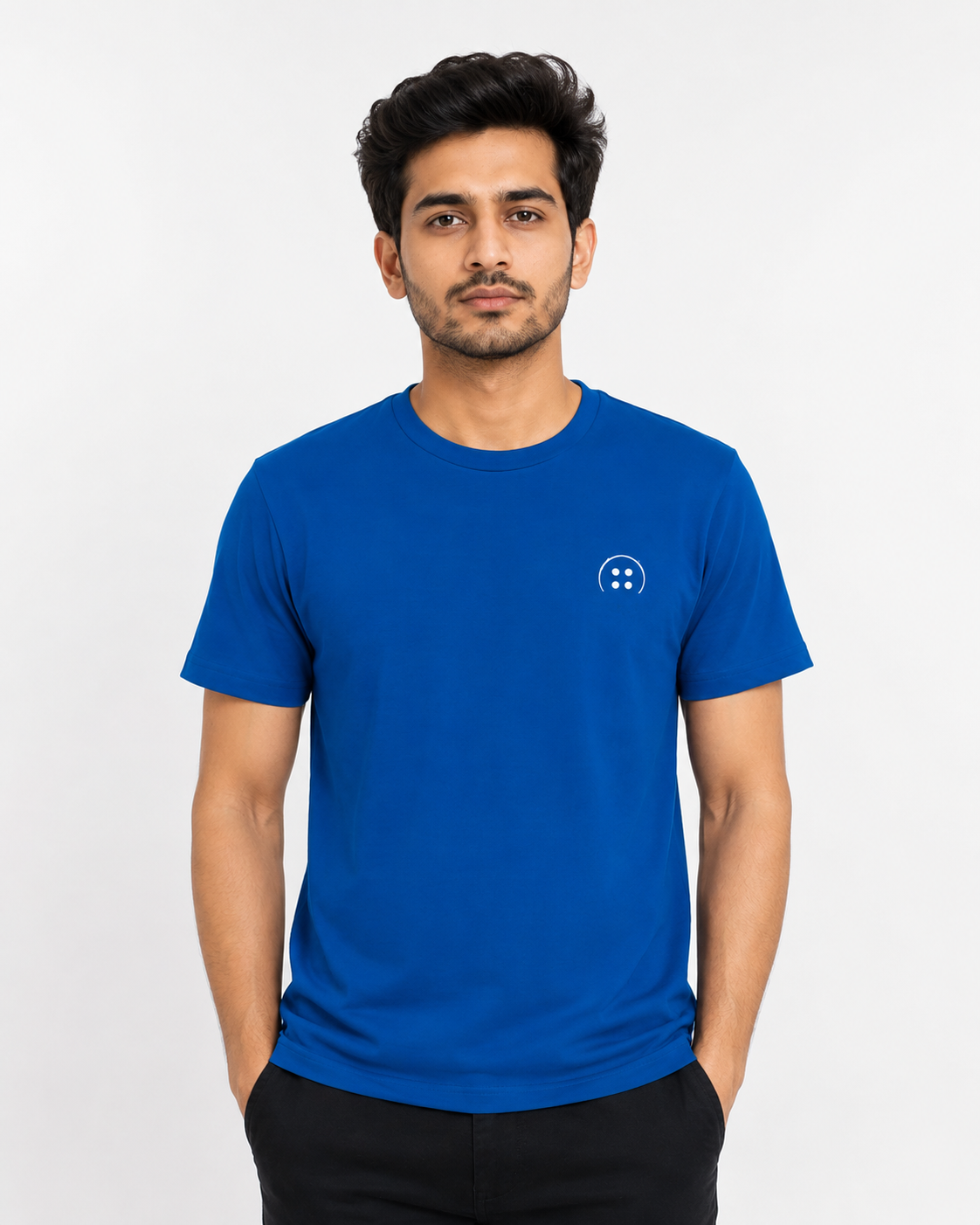 Royal Blue Half-Sleeve T-Shirt