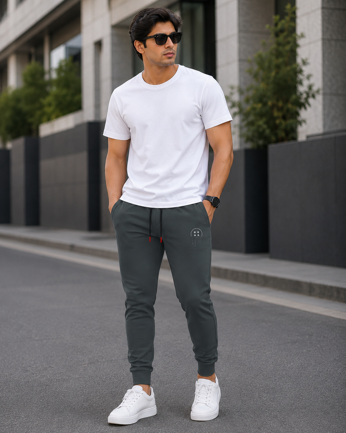 Cyan Jogger Trousers