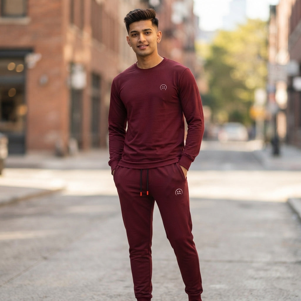 Maroon Track Suit