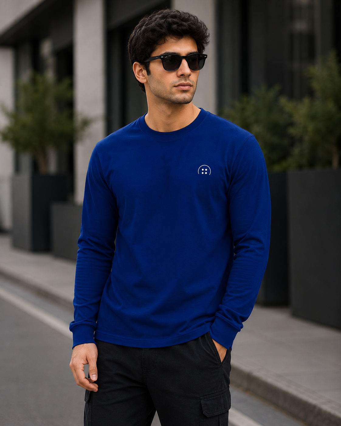 Full Sleeve Jet Blue Shirt