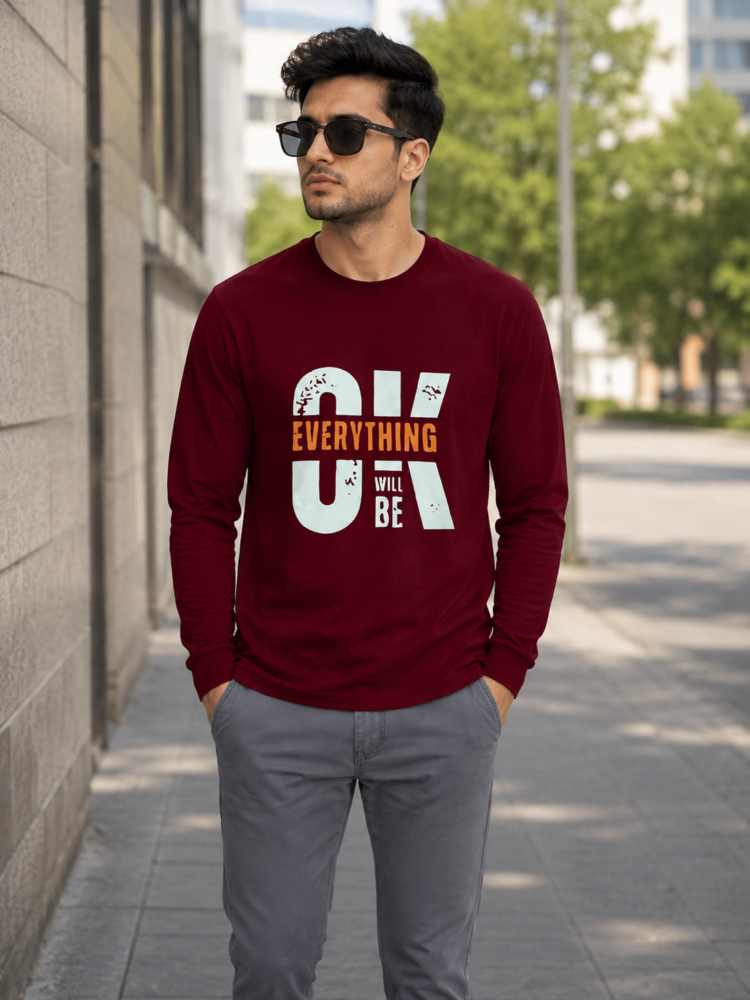 Everything OK — Maroon Shirt