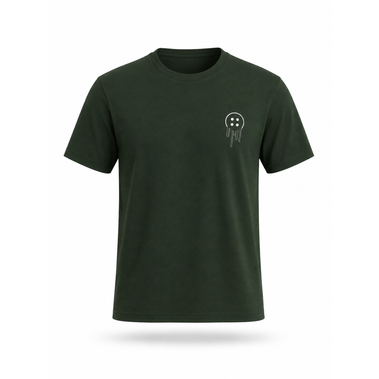 Dark Green Half-Sleeve T-Shirt