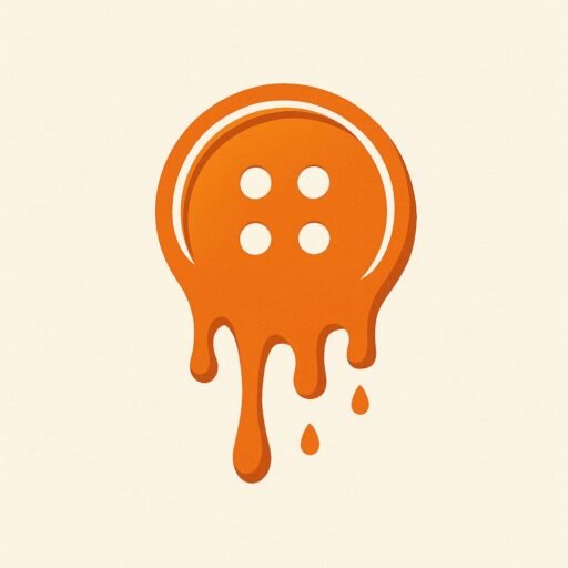 Melted buttons logo